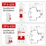 Charger l&#39;image dans la galerie, Circuit Breaker Battery Protect Switch Positive Negative Short Circuit 2P / Disjoncteur
