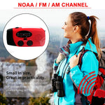 Charger l&#39;image dans la galerie, Woopker E04 Upgrade Solar Hand Crank Radio with Emergency Flashlight / Radio solaire a manivelle avec lampe d&#39;urgence
