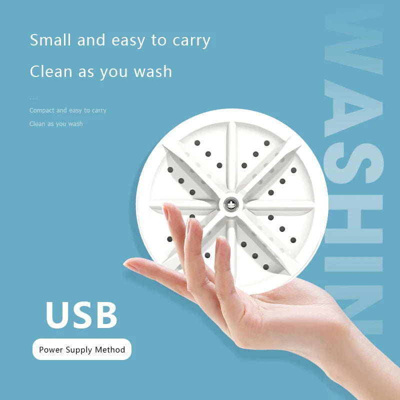 USB Ultrasonic Travel Washer for Clothes and Dishes / Mini Lave linge portable