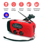 Charger l&#39;image dans la galerie, Woopker E04 Upgrade Solar Hand Crank Radio with Emergency Flashlight / Radio solaire a manivelle avec lampe d&#39;urgence
