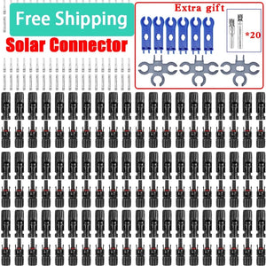 Solar Connector PV Plug 1000V 30A DC Connectors Kit With Wrench for Photovoltaic PV/MC Cable 2.5/4/6mm²