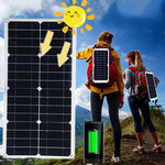 Charger l&#39;image dans la galerie, 5V 10W Solar Panel USB Portable Solar System Cell Phone Charger Battery Module Power Panel Enlarged / Chargeur portable solaire pour téléphone 5V 10W
