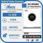 Charger l&#39;image dans la galerie, Anern  Hybrid Solar Inverter 48V 24V Build-in MPPT 160A 140A Solar Panel Charger Controller Dual PV Input / Onduleur Solaire Hybride Anern 48V/24V
