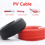 Charger l&#39;image dans la galerie, Solar Cable 10mm²/6mm²/4mm²/2.5mm² 8-14AWG, Black/Red, PVC Insulated for PV Panels
